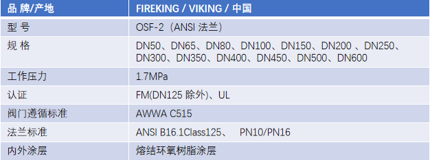 FM认证viking 威景弹性阀板明杆闸阀DN350